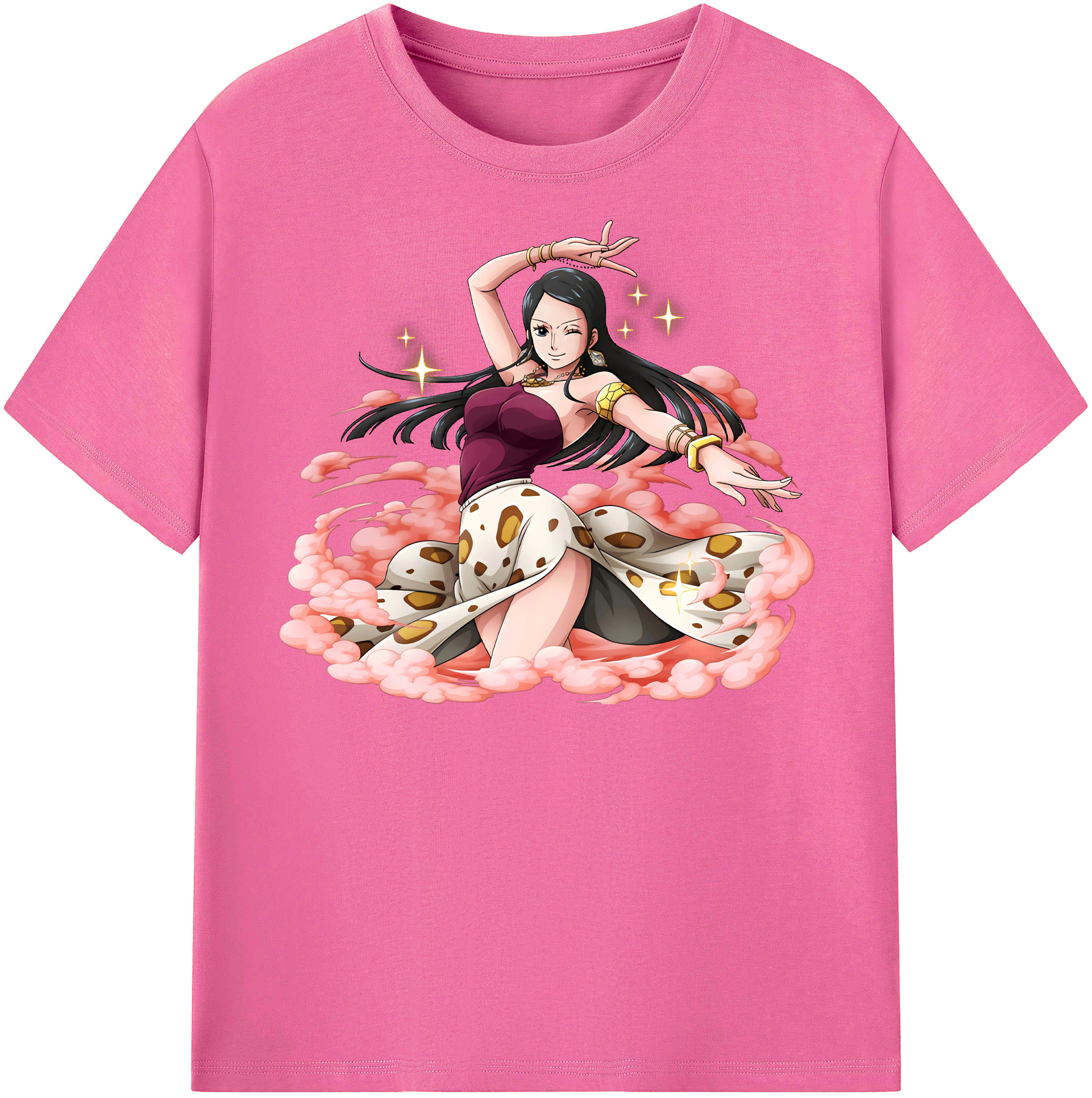 ワンピース ニコ・ロビン ONE PIECE Nico Robin レディースカジュアルプリントTシャツ（綿100％）